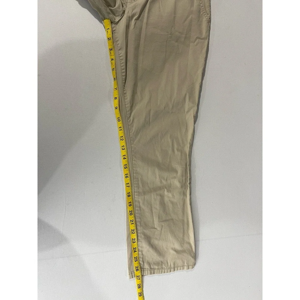 Tory Burch Women's Chino Khaki Pants Size 29 Cotton Casual Workwear
